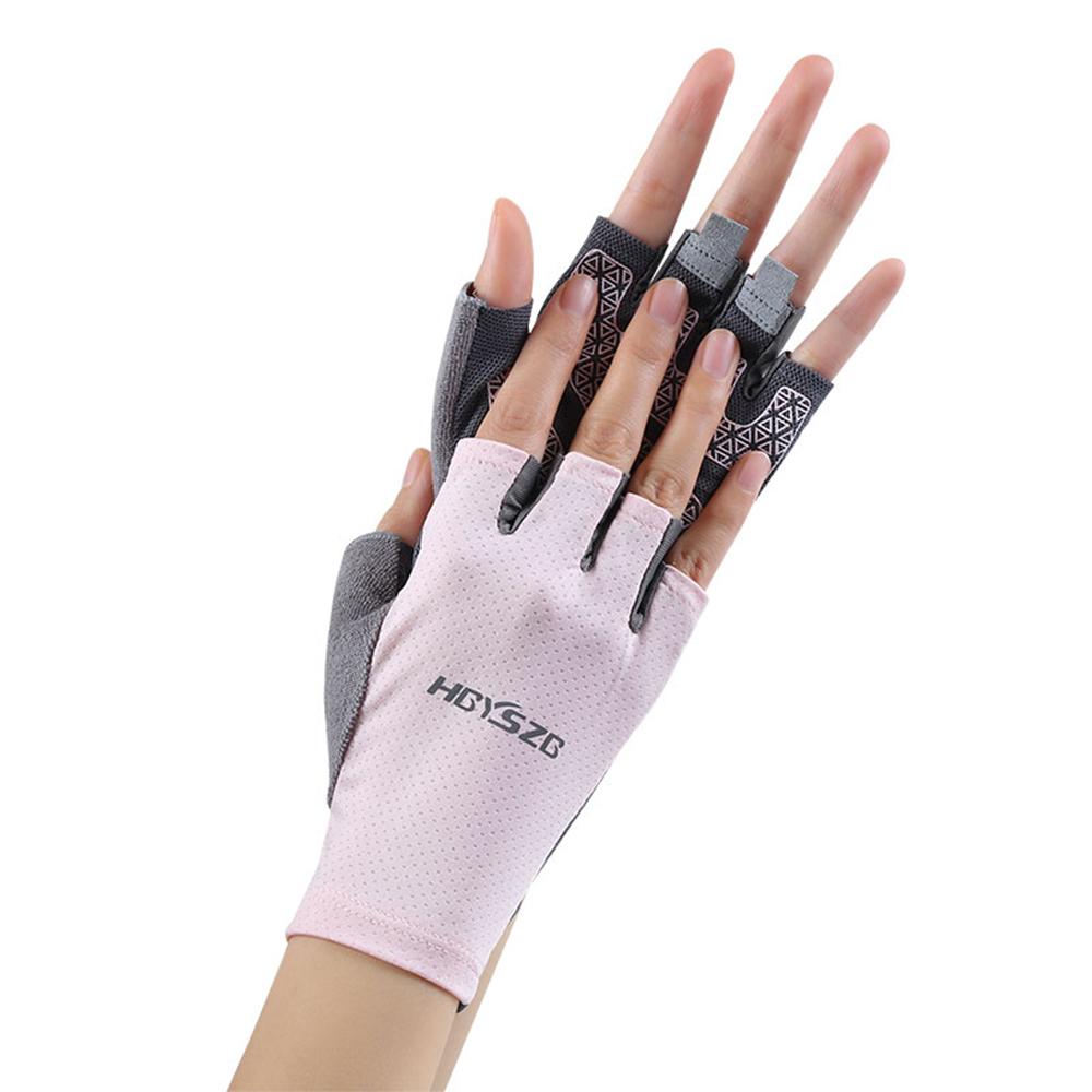 CCMTangHong Fishing Gloves Half Finger Breathable Gloves Ice Silk Gloves  Anti Slip Anti Cut Gloves Outdoor Sports Camping : : Sports,  Fitness & Outdoors